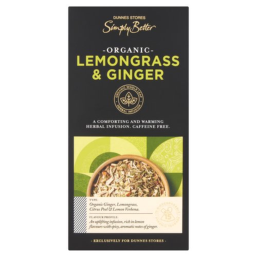 Dunnes Stores Simply Better Organic Lemongrass & Ginger 30g