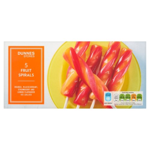 Dunnes Stores Fruit Spirals 5 x 70g (350g)