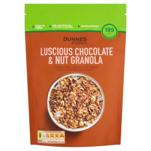 Dunnes Stores Luscious Chocolate & Nut Granola 500g