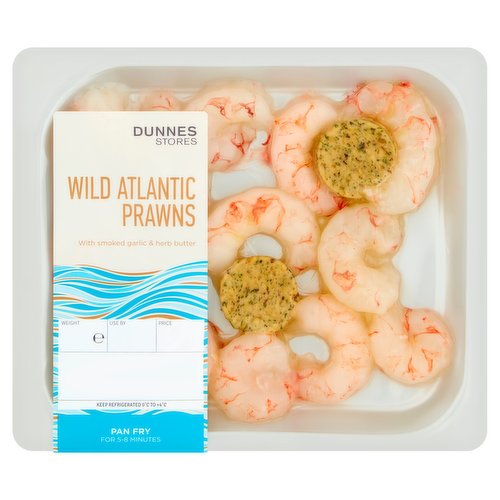 Dunnes Stores Wild Atlantic Prawns With Garlic & Herb Butter 200g