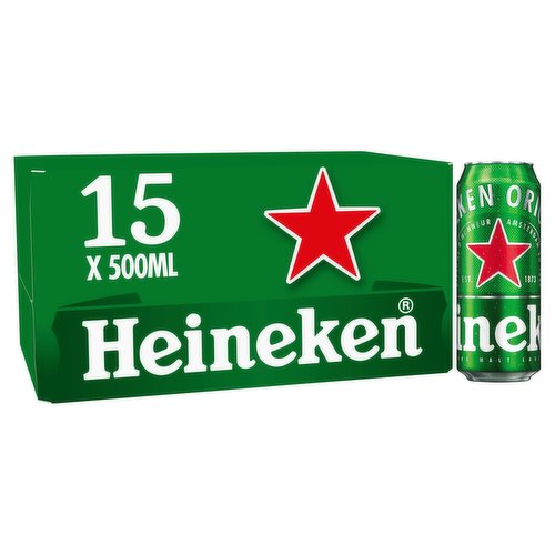 Lager Beer<br/><br/><b>Further Description</b><br/>For more information visit: www.heineken.ie<br/><br/><b>Features</b><br/>Pure Malt Lager<br/>The original world icon<br/>All natural pure malt lager beer<br/>World famous Heineken quality<br/>Premium refreshing taste<br/>Born in Amsterdam, enjoyed by the world<br/>100% Natural Ingredients<br/><br/><b>Pack Size</b><br/>500ml ℮<br/><br/><br/><b>Ingredients</b><br/>Water<br/>Malted <span style='font-weight: bold;text-decoration: underline;'>Barley</span><br/>Hop Extract<br/><br/><b>General Alcohol Data</b><br/>Alcohol by Volume - 4.3<br/>Serving Suggestion - Serve Cold<br/>Tasting Notes - "Heineken® is a pale blond Pilsner style lager renowned for its malty flavours, notes of corn, slightly lemony hoppiness and its perfect crisp, dry lingering finish."<br/><br/><b>Lower Age Limit</b><br/>Statutory - Years - 18<br/><br/><b>Storage Type</b><br/>Ambient<br/><br/><b>Preparation and Usage</b><br/>Serve Cold<br/><br/><b>Safety Statements</b><br/>Do not drive<br/>Pregnancy Warning<br/><br/><b>Company Name</b><br/>Heineken Ireland Ltd.<br/><br/><b>Company Address</b><br/>Ladyswell Brewery,<br/>
Leitrim Street,<br/>
Cork,<br/>
Ireland.<br/><br/><b>Telephone Helpline</b><br/>0818 514466<br/><br/><b>Return To</b><br/>Heineken Ireland Ltd.,<br/>
Ladyswell Brewery,<br/>
Leitrim Street,<br/>
Cork,<br/>
Ireland.<br/>
Consumer Information Hotline: 0818 514466<br/>