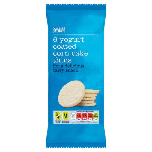 Dunnes Stores 6 Yogurt Coated Corn Cake Thins 84g