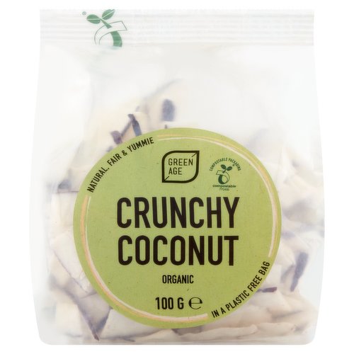 Mixed Nuts and Dried Fruits<br/><br/><b>Further Description</b><br/>For more information and recipes: www.greenage.nl<br/><br/><b>Features</b><br/>Organic<br/>Natural, Fair & Yummie<br/><br/><b>Lifestyle</b><br/>Organic<br/><br/><b>Pack Size</b><br/>100g ℮<br/><br/><br/><b>Ingredients</b><br/>Coconut Slices<br/>Dried (100%)*<br/>*Certified Organic Ingredient<br/><br/><b>Allergy Text</b><br/>This product may contain traces of other <span style='font-weight: bold;'>Nuts</span> & <span style='font-weight: bold;'>Peanuts</span><br/><br/><br/><b>Safety Warning</b><br/>CAUTION: DESPITE CAREFUL SELECTION, THIS PRODUCT MAY OCCASIONALLY CONTAIN SMALL FRAGMENTS OF NUTSHELL<br/><br/><b>Storage Type</b><br/>Ambient<br/><br/><b>Storage</b><br/>Best Before: See Side of Packaging.<br/>
Store in a cool, dry place - once opened. Store in an airtight container.<br/><br/><b>Company Name</b><br/>Meomodo BV<br/><br/><b>Company Address</b><br/>1261 WZ 1M,<br/>
Blaricum,<br/>
Netherlands.<br/><br/><b>Return To</b><br/>Meomodo BV,<br/>
1261 WZ 1M,<br/>
Blaricum,<br/>
Netherlands.<br/>