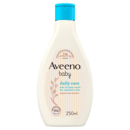 Aveeno Baby Daily Care Hair & Body Baby Wash for Sensitive Skin 250ml