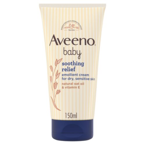 Aveeno Baby Soothing Relief Emollient Cream Baby Lotion Dry Skin 150ml