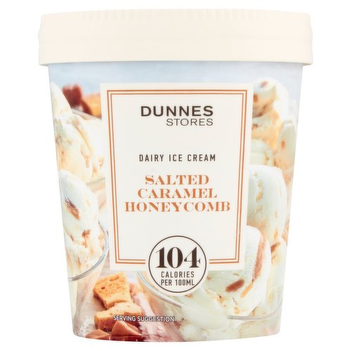 Dunnes Stores Dairy Ice Cream Salted Caramel Honeycomb 500ml