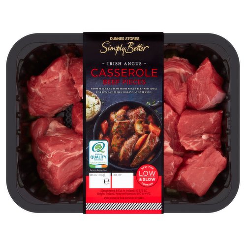 Dunnes Stores Simply Better Irish Angus Casserole Beef Pieces 400g