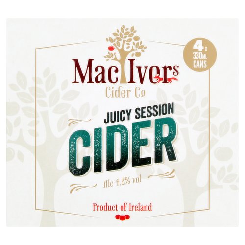 MacIvors Cider Co. Juicy Session Cider 4 x 330ml