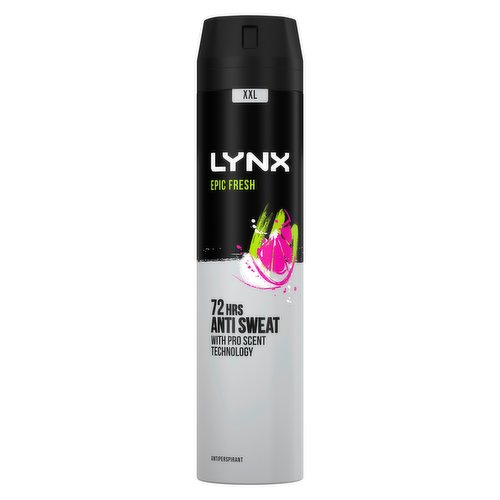 Lynx Epic Fresh Antiperspirant Deodorant for Men Grapefruit & Tropical Pineapple Scent 250 ML 