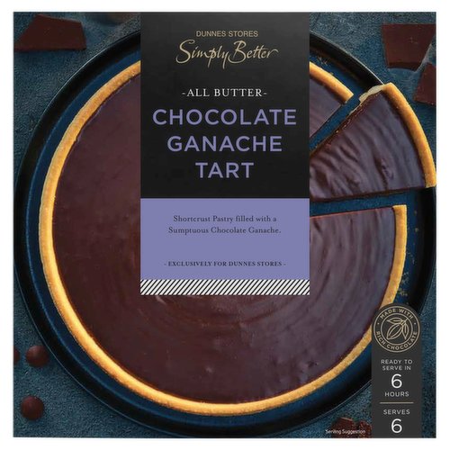 Dunnes Stores Simply Better All Butter Chocolate Ganache Tart 480g