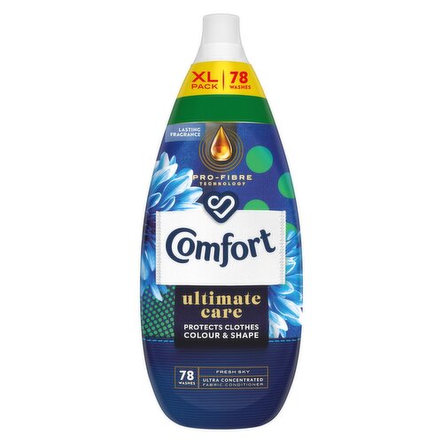 Comfort  Ultra-Concentrated Fabric Conditioner Ultimate Care Fresh Sky 78 washes (1.178 L) 