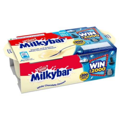 Milkybar White Chocolate Dessert 2 x 65g