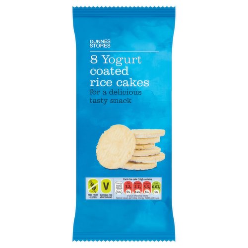 Dunnes Stores 8 Yogurt Coated Rice Cakes 120g