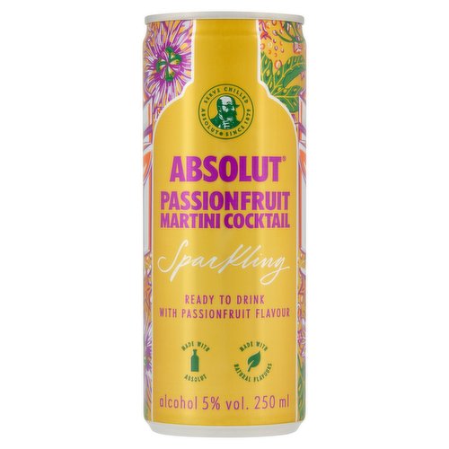 Absolut Passion Fruit Martini Cocktail 250ml