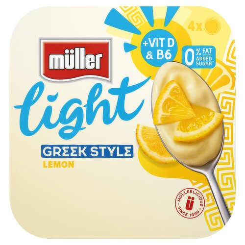 Müller Light Greek Style Lemon Yogurt 4 x 115g (460g) 