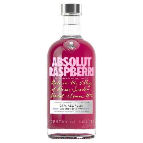 Absolut Raspberri Raspberry Flavoured  Vodka 70cl