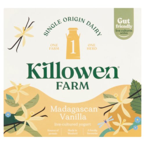 Killowen Farm Madagascan Vanilla Live-Cultured Yogurt 4 x 125g