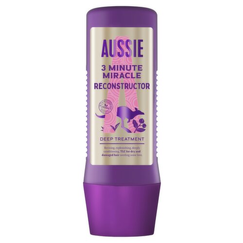 Aussie 3 Minute Miracle Reconstructor Vegan Deep Treatment Hair Mask 225ml