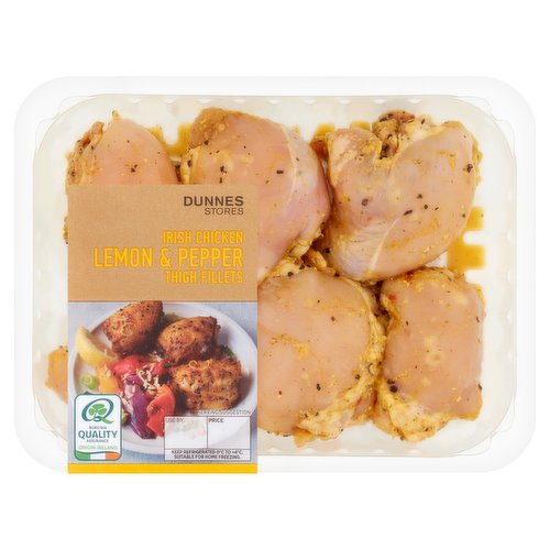 Dunnes Stores Irish Chicken Lemon & Pepper Thighs Fillets 500g