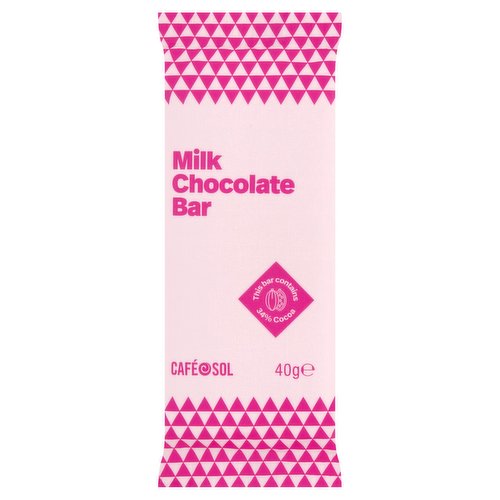 Café Sol Milk Chocolate Bar 40g