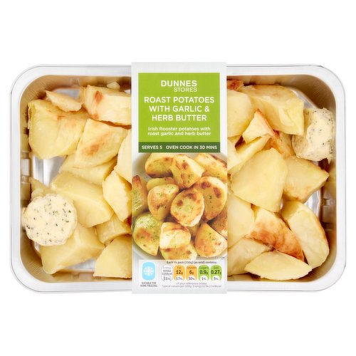 Dunnes Stores Roast Potatoes with Garlic & Herb Butter 750g