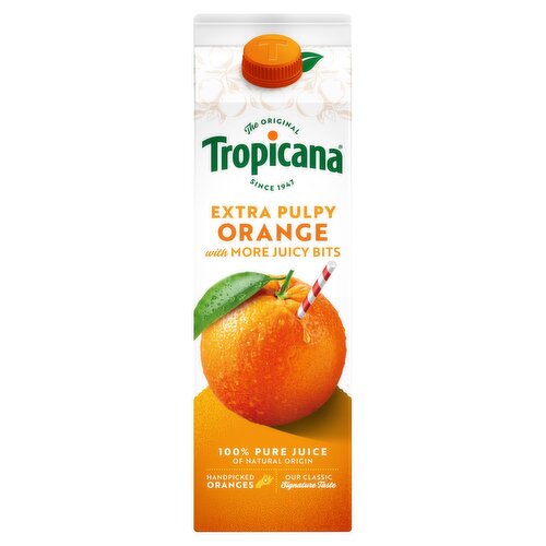 Tropicana Pure Orange Fruit Juice with Extra Juicy Bits 900ml