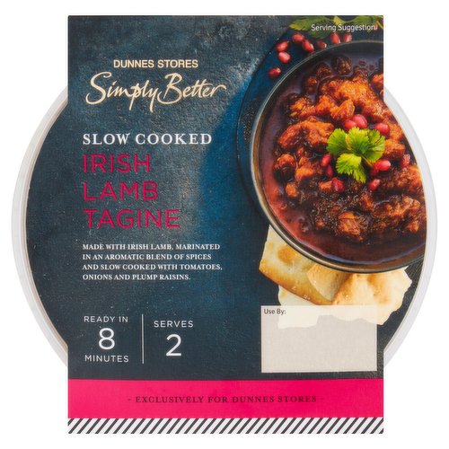 Dunnes Stores Simply Better Slow Cooked Irish Lamb Tagine 510g