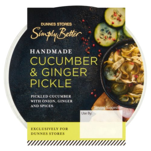 Dunnes Stores Simply Better Handmade Cucumber & Ginger Pickle 220g