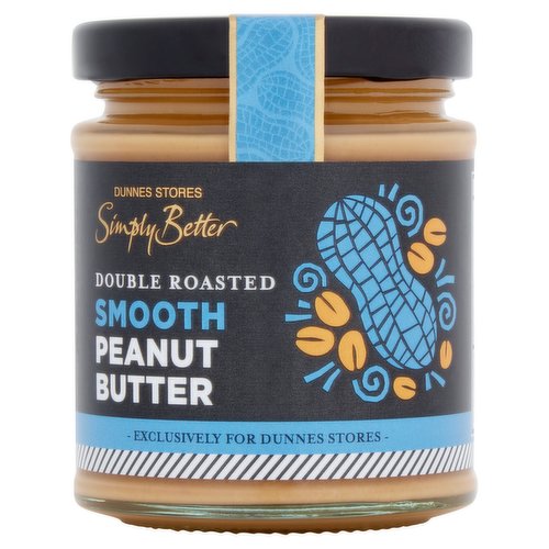 Dunnes Stores Simply Better Double Roasted Smooth Peanut Butter 190g