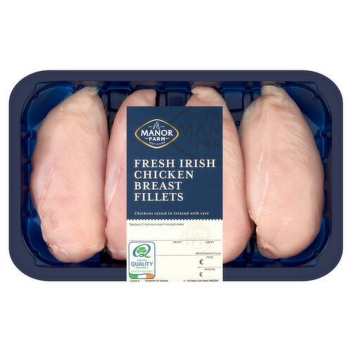 Manor Farm Fresh Irish Chicken 4 Breast Fillets 600g