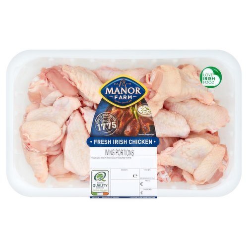 Manor Farm Fresh Irish Chicken Wing Portions 900g