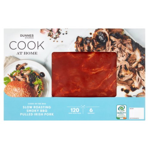 Dunnes Stores Cook at Home Slow Roasting Smoky BBQ Pulled Irish Pork 1kg 