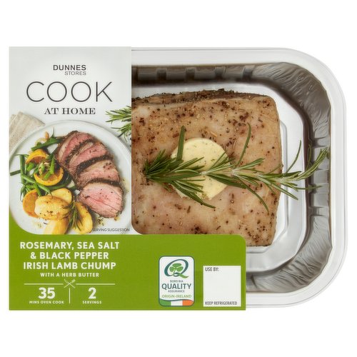 Dunnes Stores Cook at Home Rosemary, Sea Salt & Black Pepper Irish Lamb Chump 420g