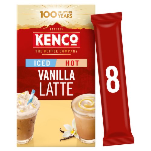 Kenco Iced Hot Vanilla Latte Sachets 8x20.3g (162.4g)