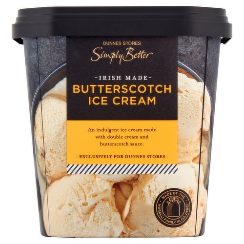 Dunnes Stores Simply Better Irish Made Butterscotch Ice Cream 550ml