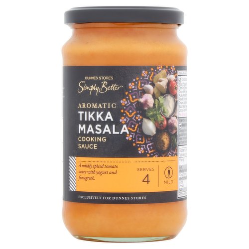 Dunnes Stores Simply Better Aromatic Tikka Masala Cooking Sauce 450g