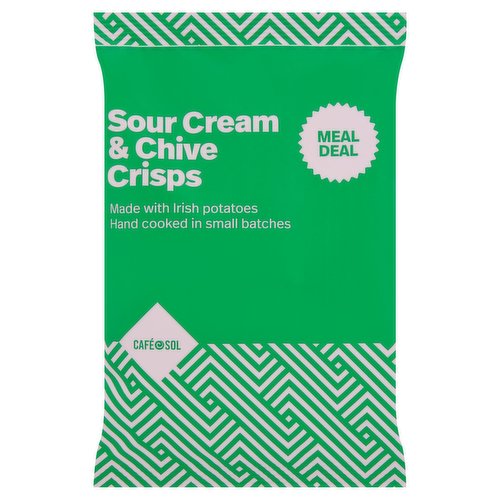 Café Sol Sour Cream & Chive Crisps 50g