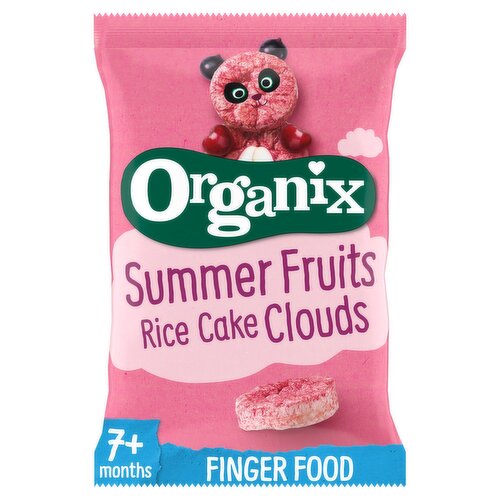 Organix Summer Fruits Rice Cake Clouds 7+ Months 40g