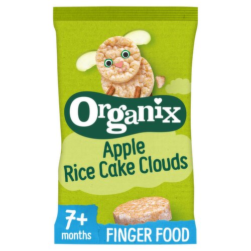 Organix Apple Rice Cake Clouds 7+ Months 40g