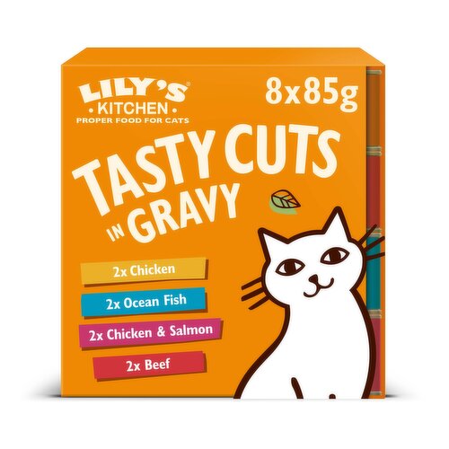 Lily's Kitchen Tasty Cuts in Gravy Multipack for Cats 8 x 85g