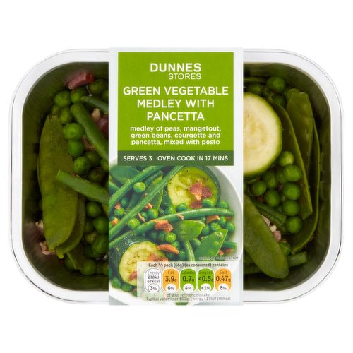 Dunnes Stores Green Vegetable Medley with Pancetta 200g