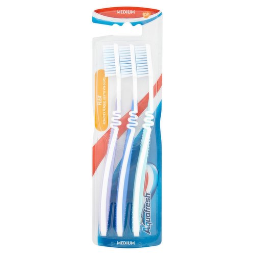 Aquafresh Flex Toothbrush Medium Three Pack