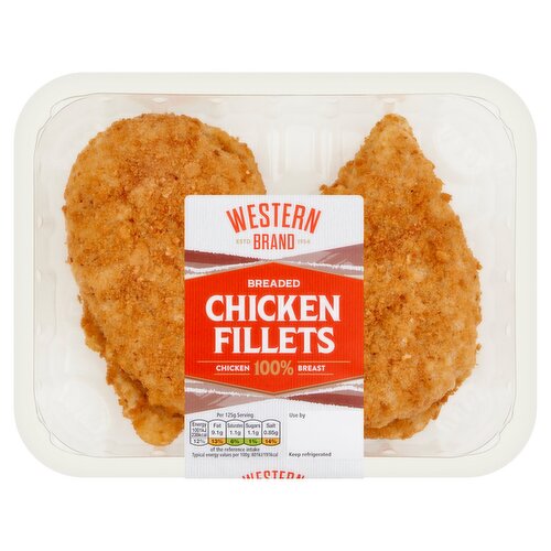 WESTERN BRAND Breaded Chicken Breast Fillets 500g - Dunnes Stores