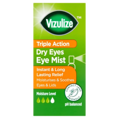 Vizulize Triple Action Dry Eyes Eye Mist 10ml