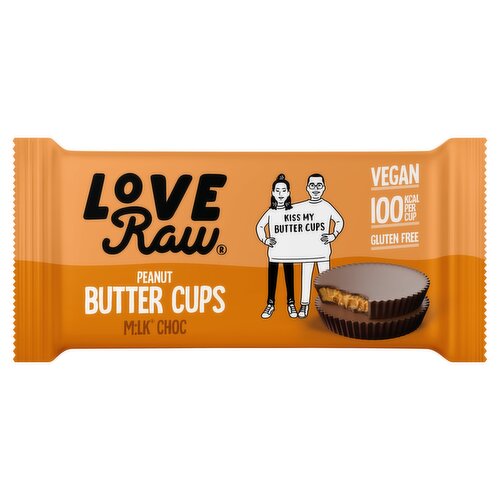 Love Raw Peanut Butter Cups Milk Choc 2 x 17g (34g)