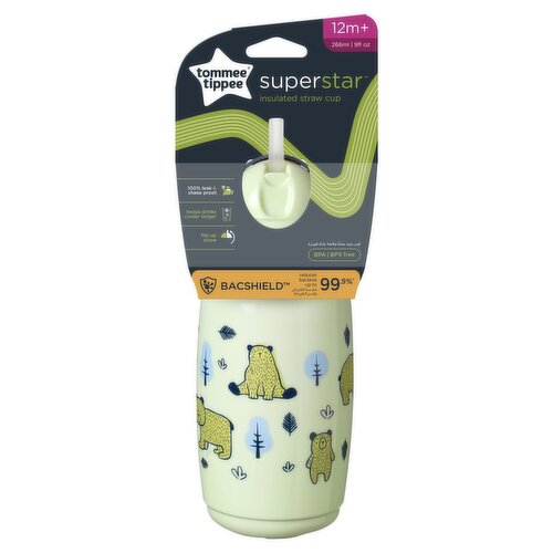 Tommee Tippee Superstar Insulated Straw Cup 12m+ 266ml