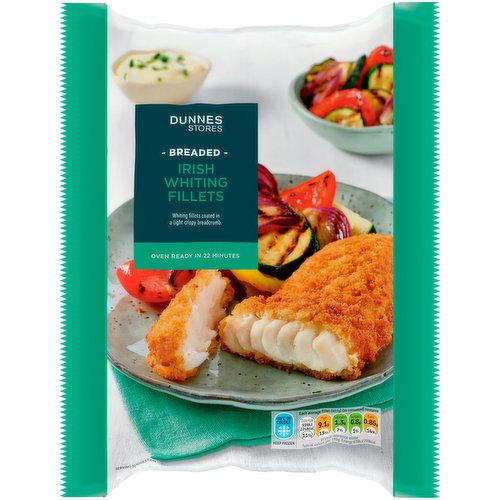 Dunnes Stores Breaded Irish Whiting Fillets 450g