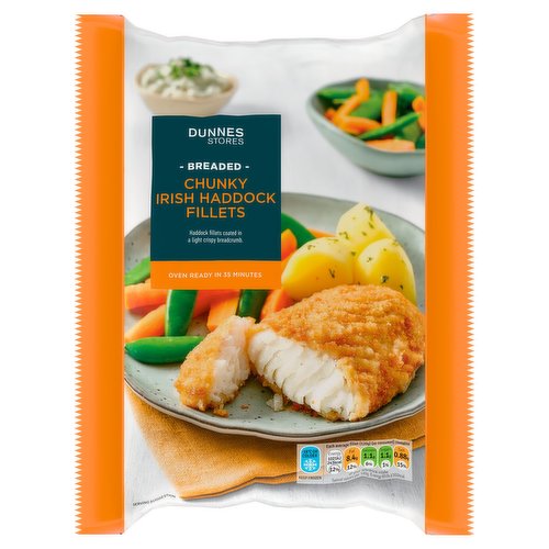 Dunnes Stores Breaded Chunky Irish Haddock Fillets 500g