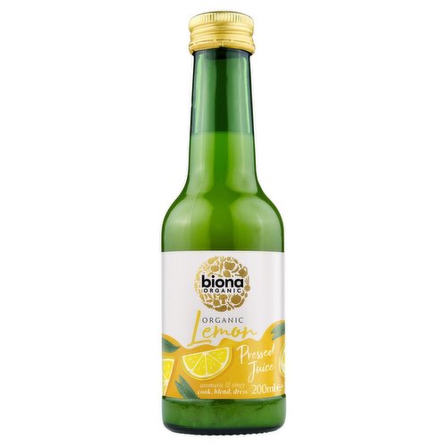 Biona Organic Lemon Pressed Juice 200ml