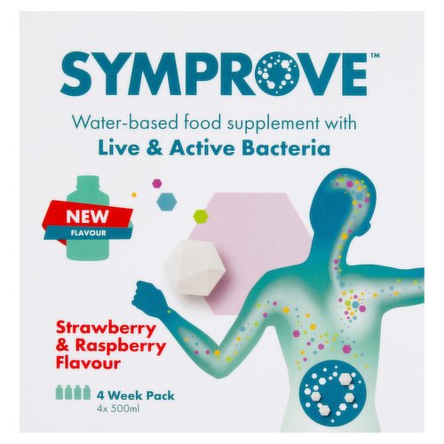 Symprove Strawberry & Raspberry Flavour 4 x 500ml